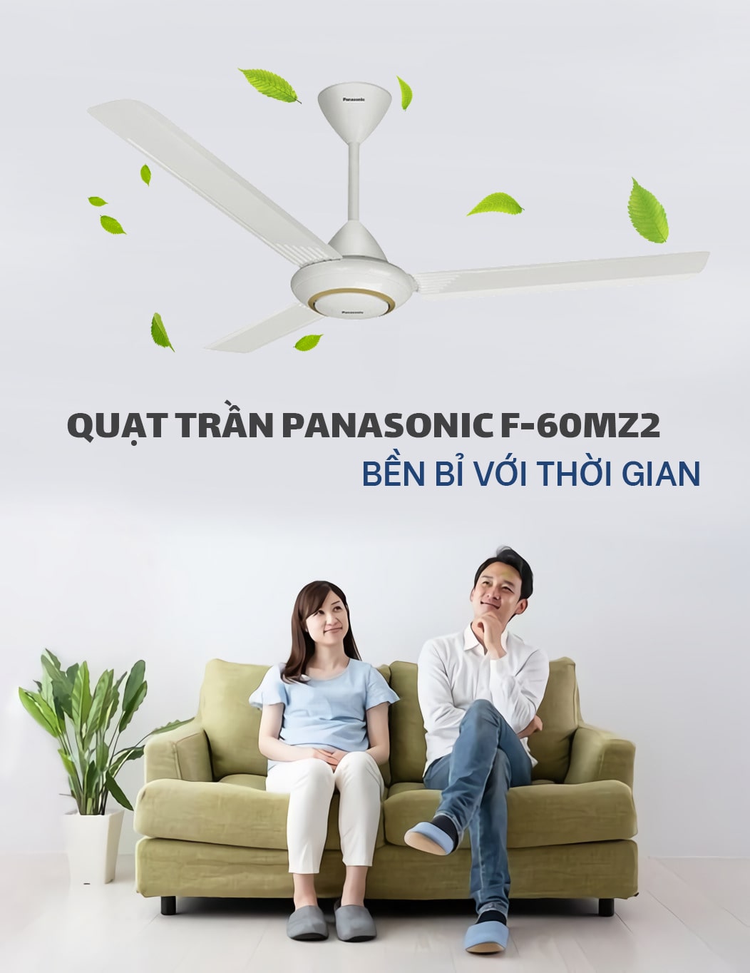 Quạt trần Panasonic 3 cánh F-60MZ2