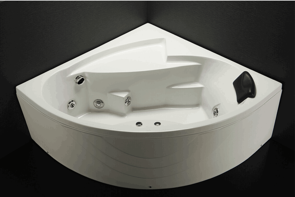 Bồn tắm Caesar chân yếm massage góc 1.4m - Mã sản phẩm: MT5140