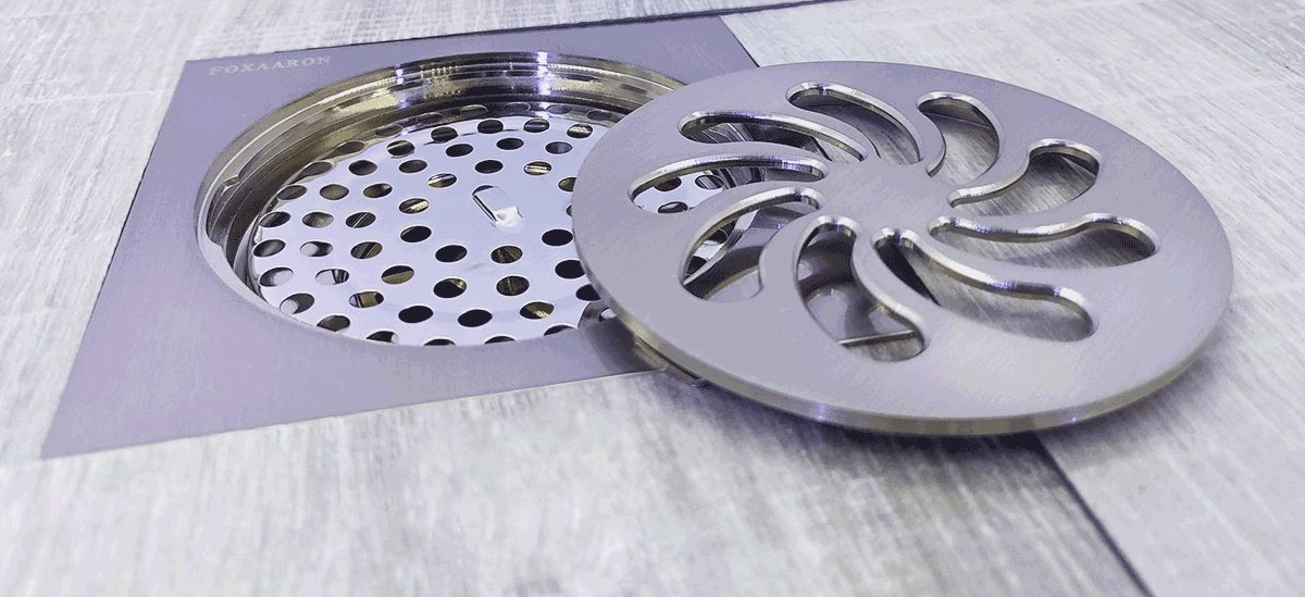 Phễu thoát sàn Foxaaron 10x10cm HP-NK-8007-17