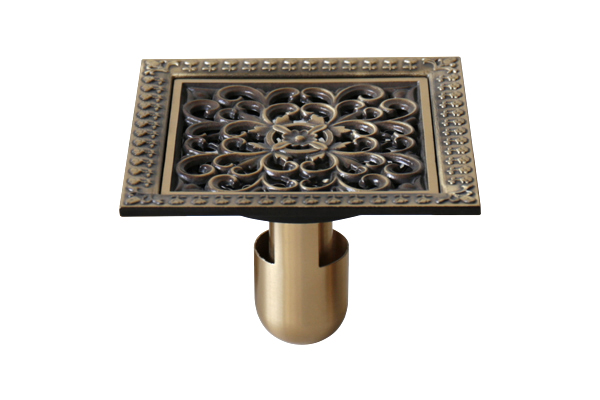 Phễu thoát sàn bằng đồng 12x12cm Kanly GCP21