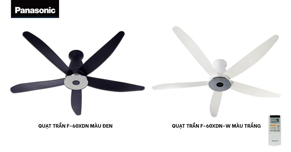 Quạt trần 5 cánh điều khiển từ xa Panasonic F-60XDN