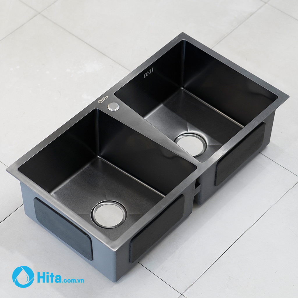 Chậu Rửa Chén 2 Hố Phủ Nano 82x45cm HITA HD8245DNV