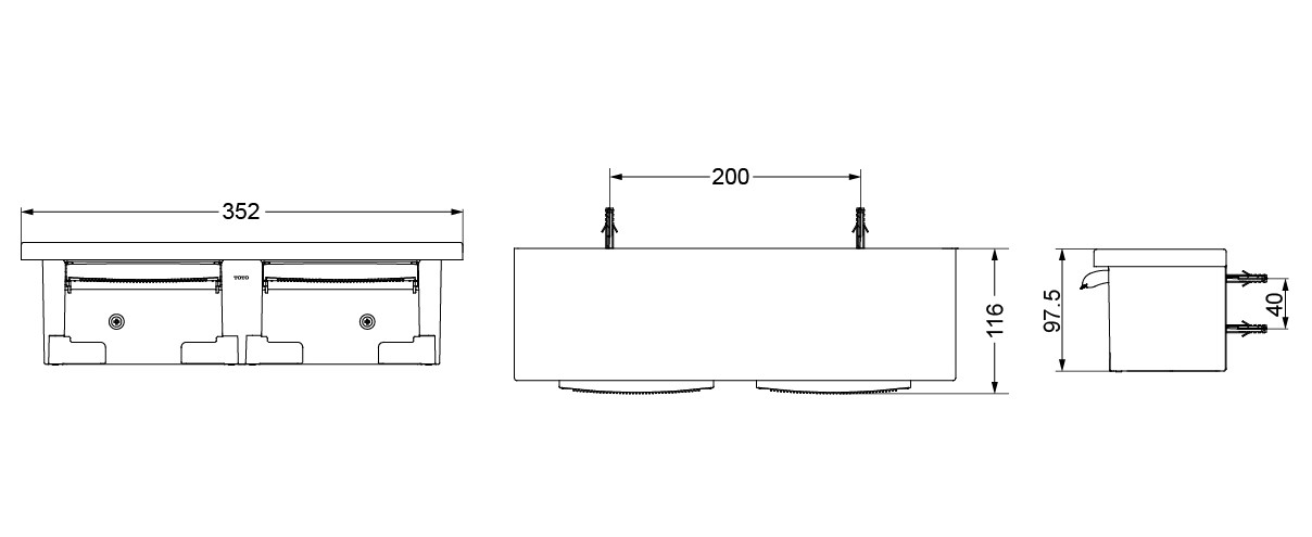 Lô giấy vệ sinh đôi TOTO DS716WR
