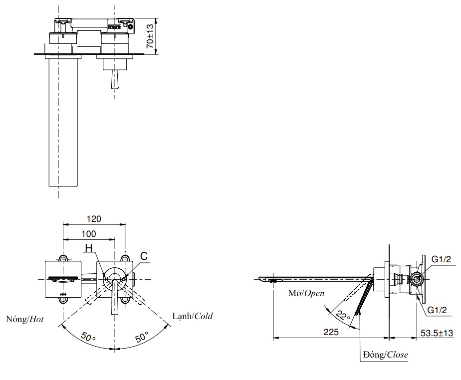 voi-lavabo-gat-gu-nong-lanh-gan-tuong-zl-toto-tlp02310b
