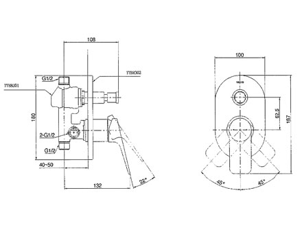 Van gật gù nóng lạnh REI-S TOTO TTBR302/TTBB301