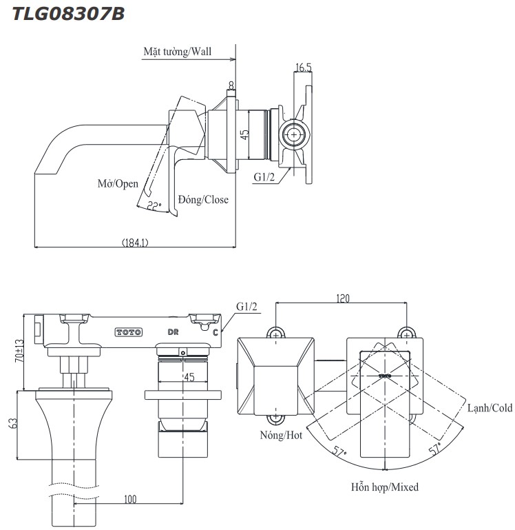 voi-lavabo-gat-gu-nong-lanh-gan-tuong-gc-toto-tlg08307b