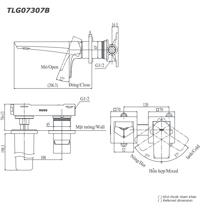 voi-lavabo-gat-gu-nong-lanh-gan-tuong-ge-toto-tlg07307b