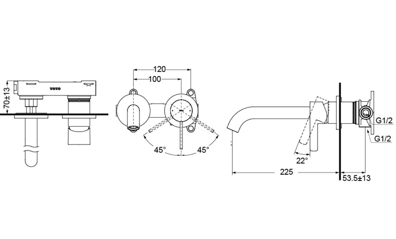 voi-lavabo-gat-gu-nong-lanh-gan-tuong-gf-toto-tlg11308ba