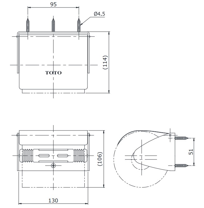 Lô giấy vệ sinh TOTO YH116