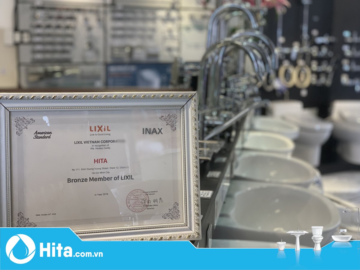 Hita được chứng nhận là đại lý cấp 1 chính hãng của INAX tại TPHCM