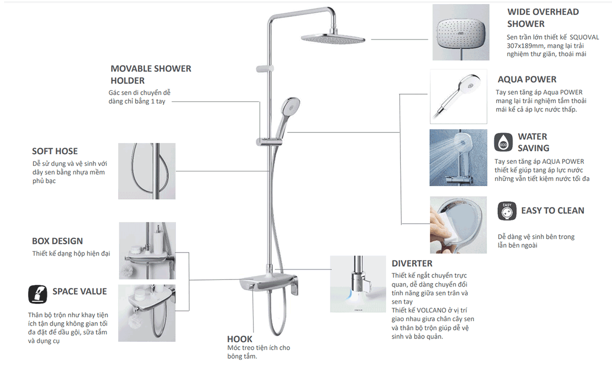 Sen cây nóng lạnh INAX BFV-615S-8C (BFV615S8C)
