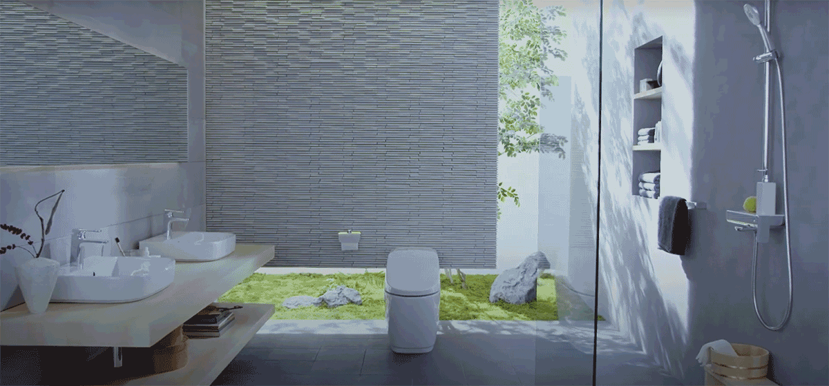 Bồn cầu 1 khối INAX AC-1032VN (AC1032VN) nắp đóng êm