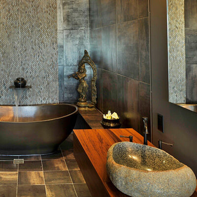 Chậu lavabo đặt bàn Kanly đá cuội MAR15V