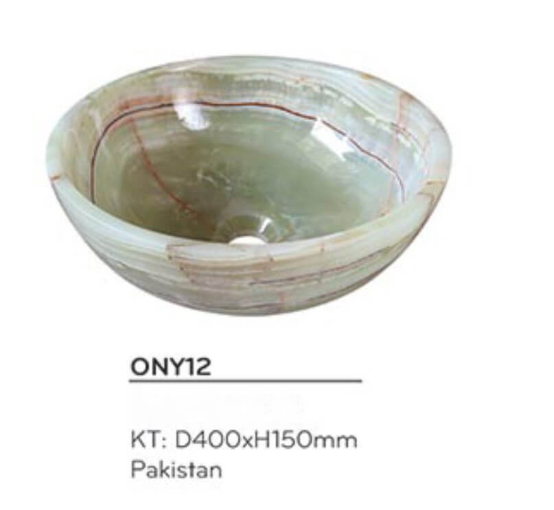 Chậu lavabo đặt bàn Kanly đá tự nhiên ONY12