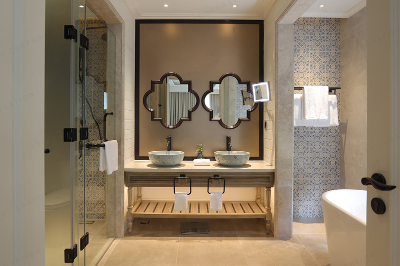 Chậu lavabo đặt bàn Kanly sứ hoa văn SU126