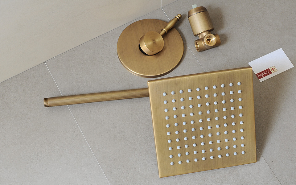 Bát sen vuông bằng đồng Kanly GCK92