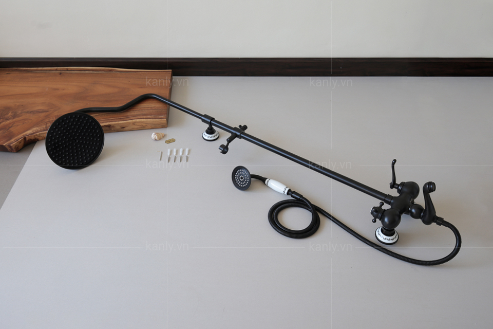 Bộ sen cây tắm đứng nóng lạnh bằng đồng Kanly GCS11B