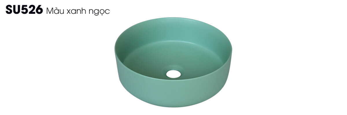 Chậu lavabo đặt bàn Kanly sứ màu SU52