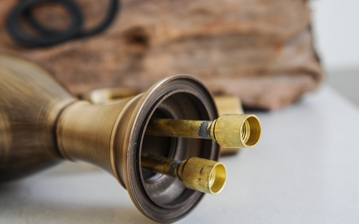 Vòi rửa bát nóng lạnh bằng đồng Kanly GCC06