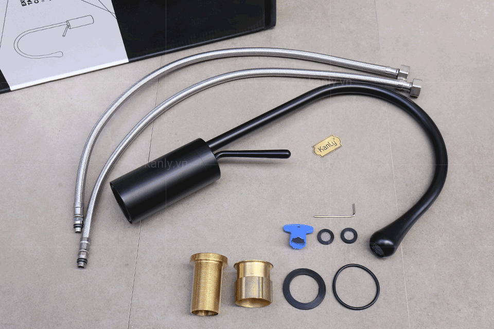 Vòi chậu KANLY thân cao nóng lạnh GCC20B