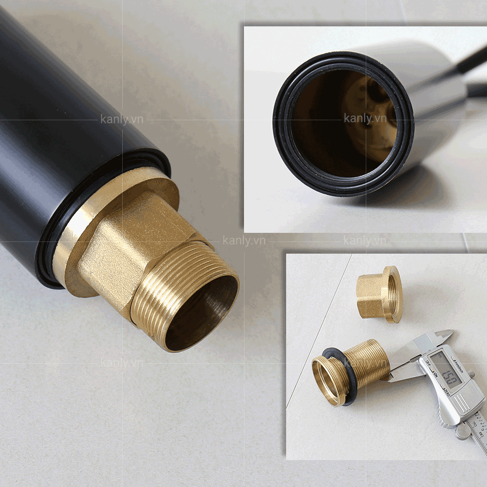Vòi chậu KANLY thân cao nóng lạnh GCC20B