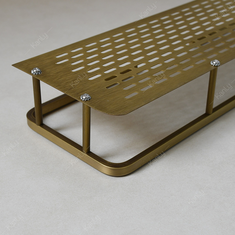 Kệ treo góc nhà tắm bằng đồng Kanly GCK30 / GCK30B