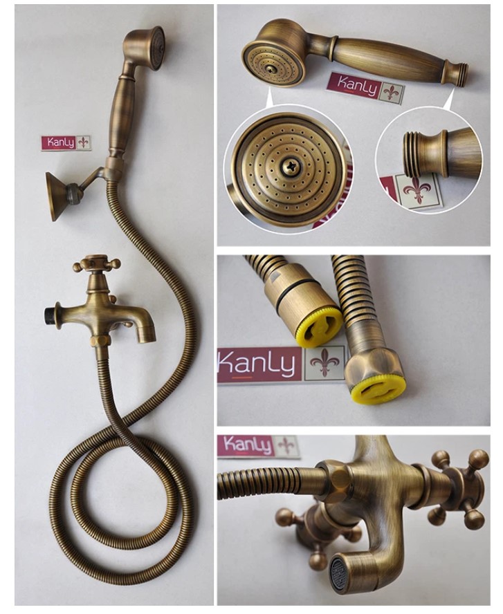 Bộ sen tắm lạnh bằng đồng Kanly GCS15