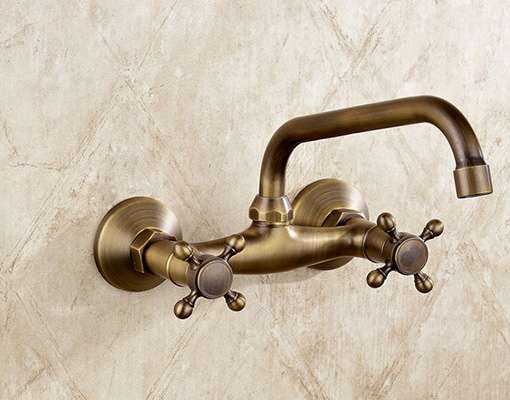 Vòi âm tường nóng lạnh bằng đồng Kanly GCT05