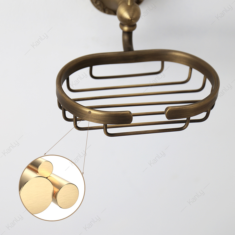 Giá để xà phòng bằng đồng Kanly GCH05