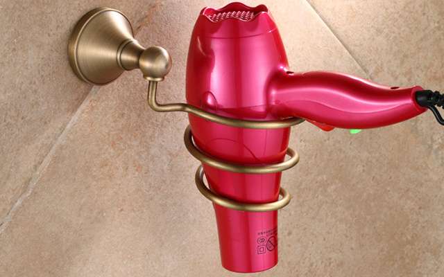 Giá để máy sấy tóc bằng đồng Kanly GCK15