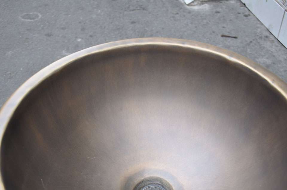 Chậu lavabo đặt bàn Kanly bằng đồng RSC319