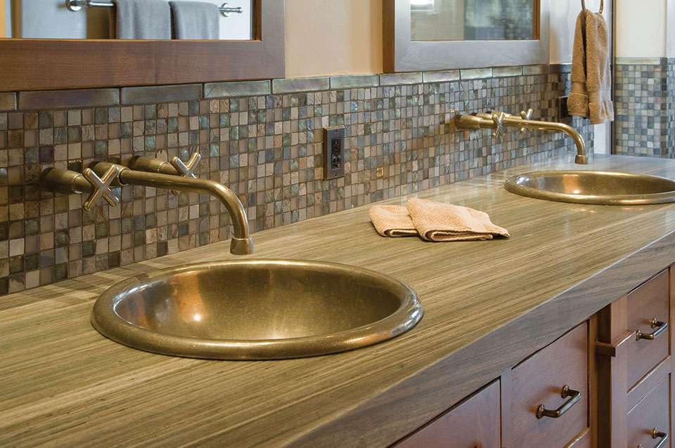 Chậu lavabo đặt bàn Kanly bằng đồng RSC319
