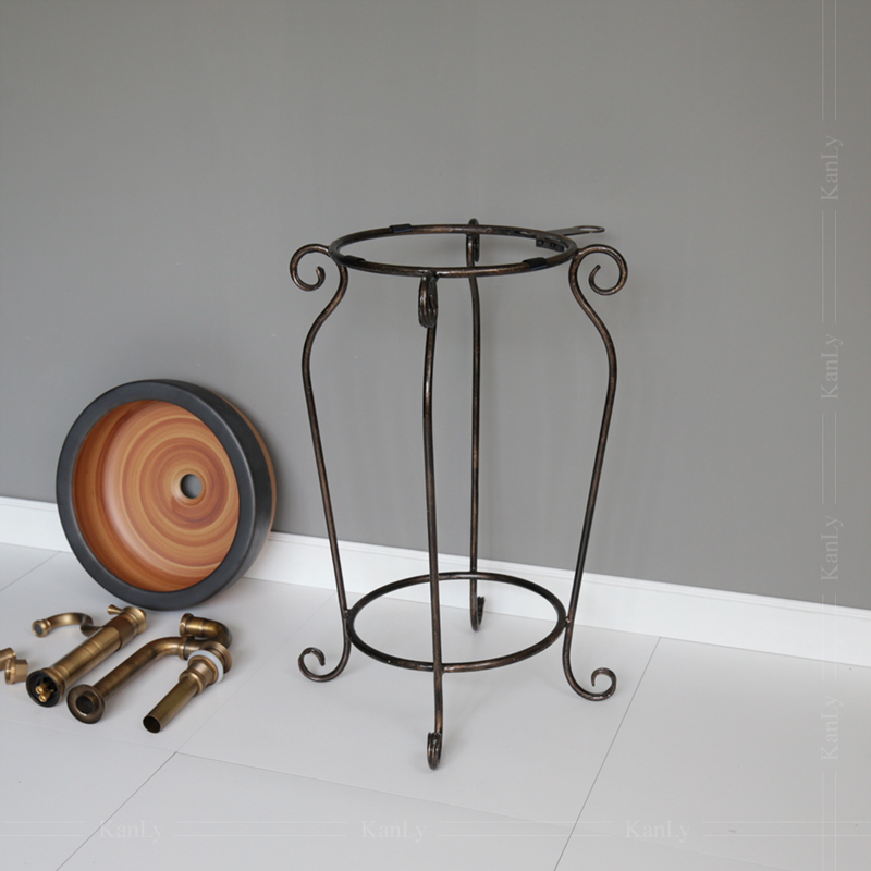 Kệ sắt để lavabo tròn Kanly FP10