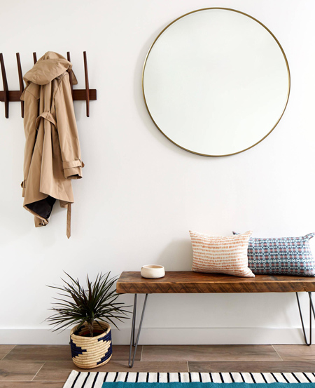 Gương soi khung bằng đồng 50x70cm Kanly PK11.01