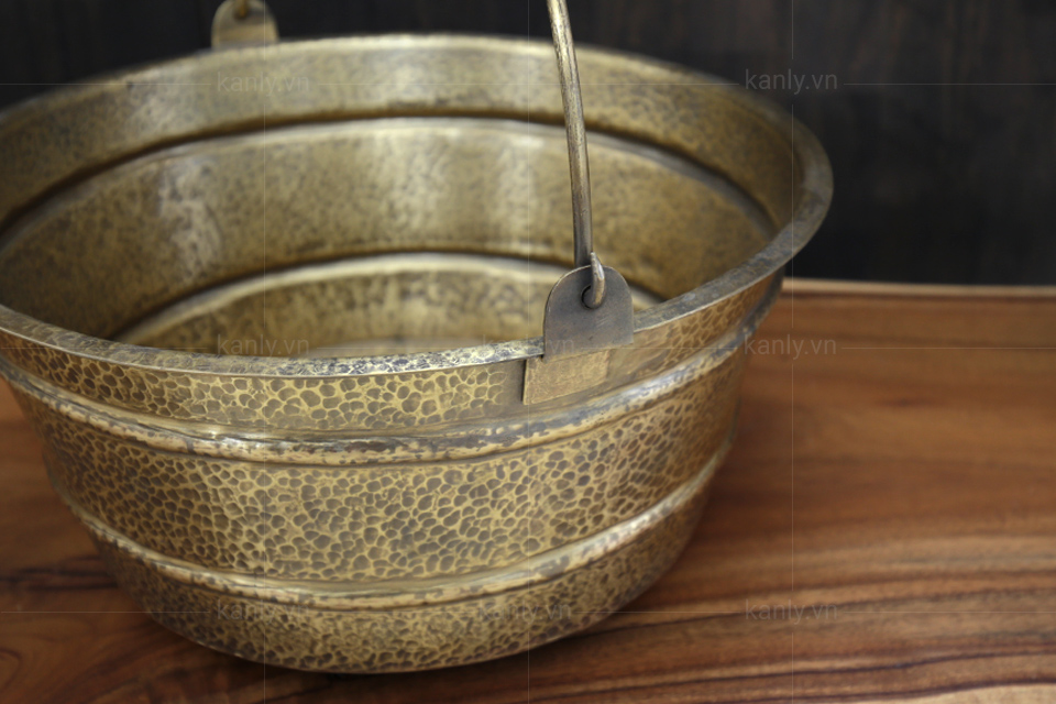 Chậu lavabo đặt bàn Kanly bằng đồng RSC411V/12V