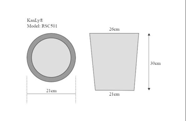 Thùng rác khách sạn Kanly RSC501