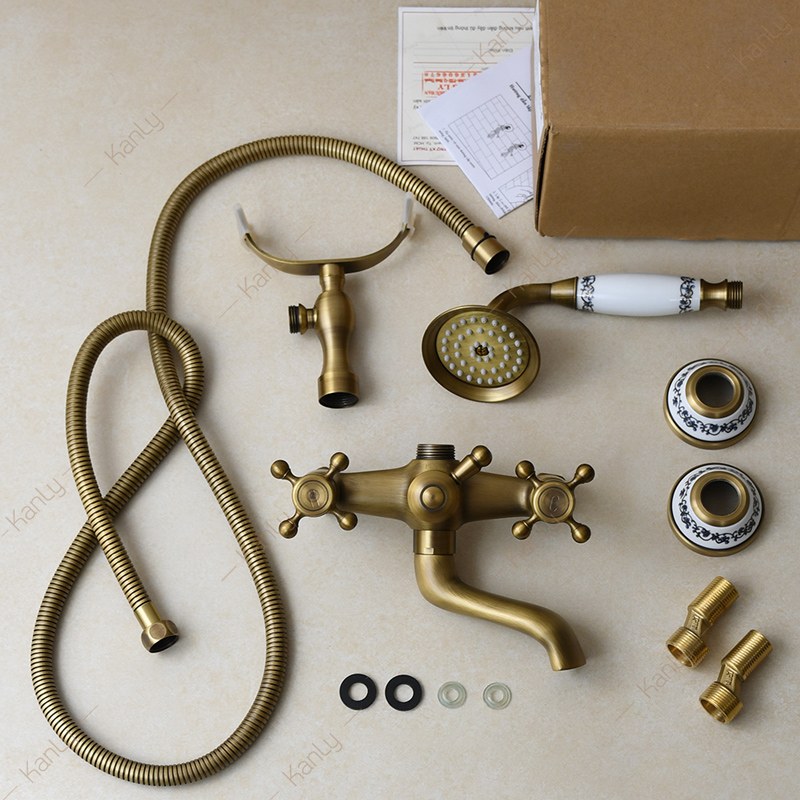 Bộ sen tắm nóng lạnh bằng đồng Kanly GCS03