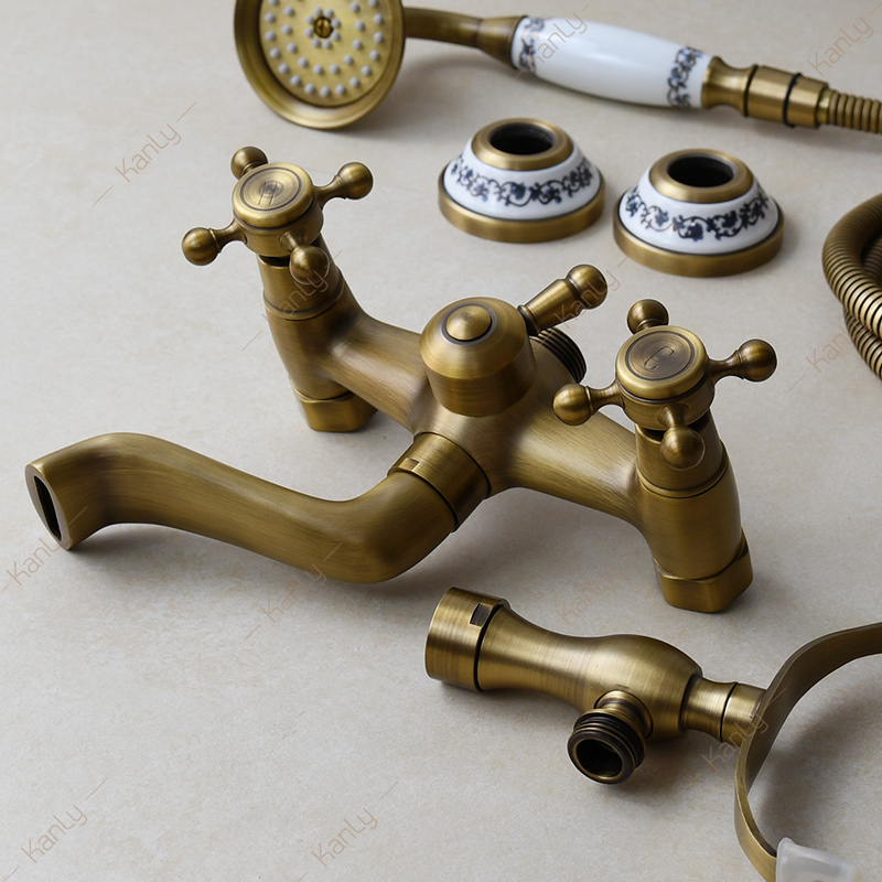 Bộ sen tắm nóng lạnh bằng đồng Kanly GCS03