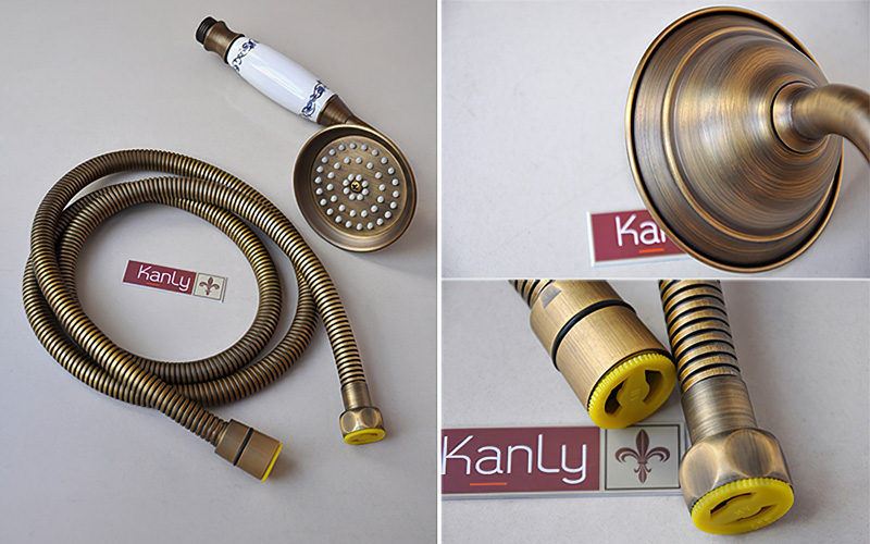 Bộ sen tắm nóng lạnh bằng đồng Kanly GCS21