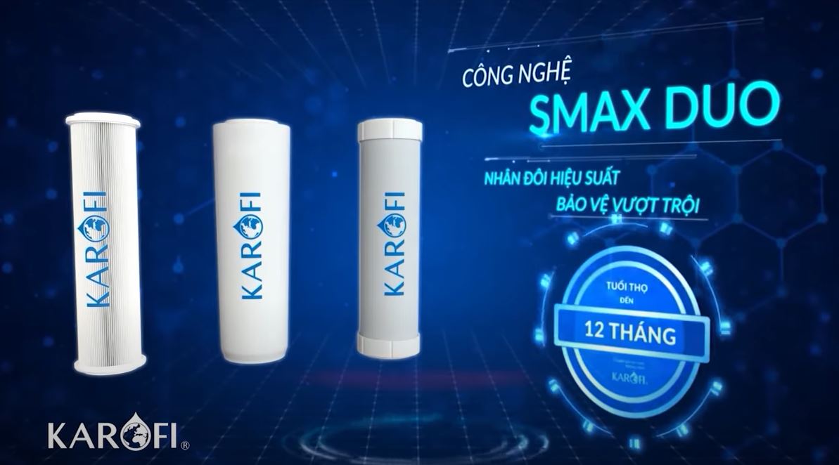 Máy Lọc Nước Để Gầm Kết Nối Điện Thoại Karofi KAQ-U95
