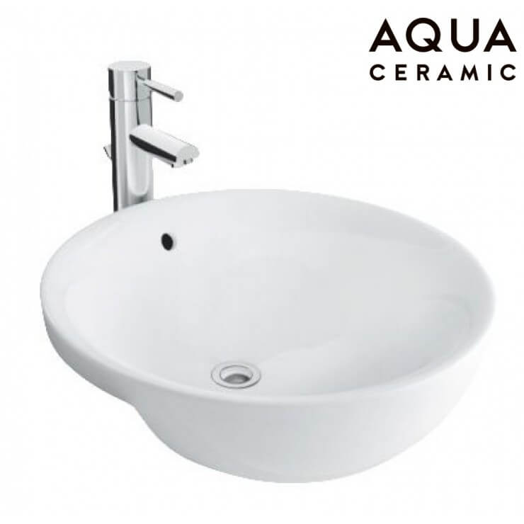 Lavabo INAX bán âm AL-333V được làm từ chất liệu sứ cao cấp