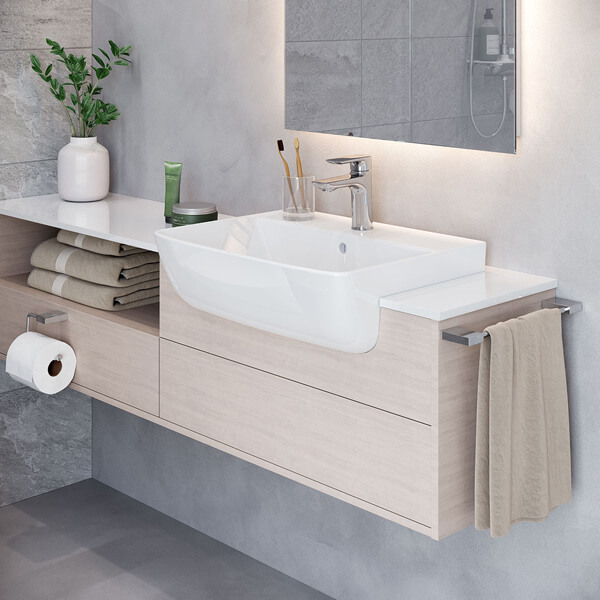 Lavabo bán âm bàn INAX với thiết kế tinh tế hiện đại, đa dạng mẫu mã phù hợp với mọi không gian nhà tắm