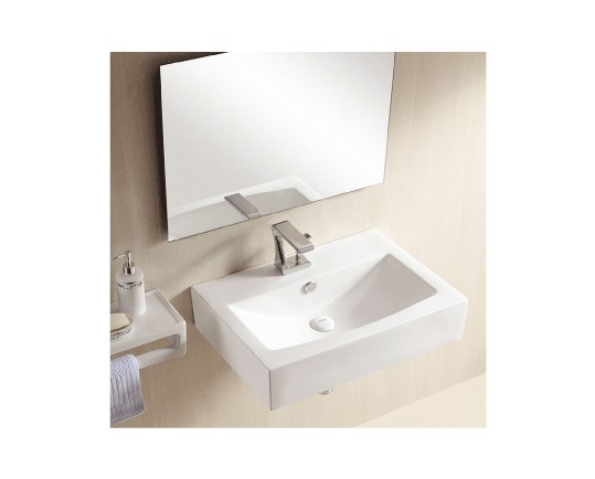 Lavabo vuông treo tường là gợi ý hoàn hảo cho những nhà tắm diện tích nhỏ hẹp