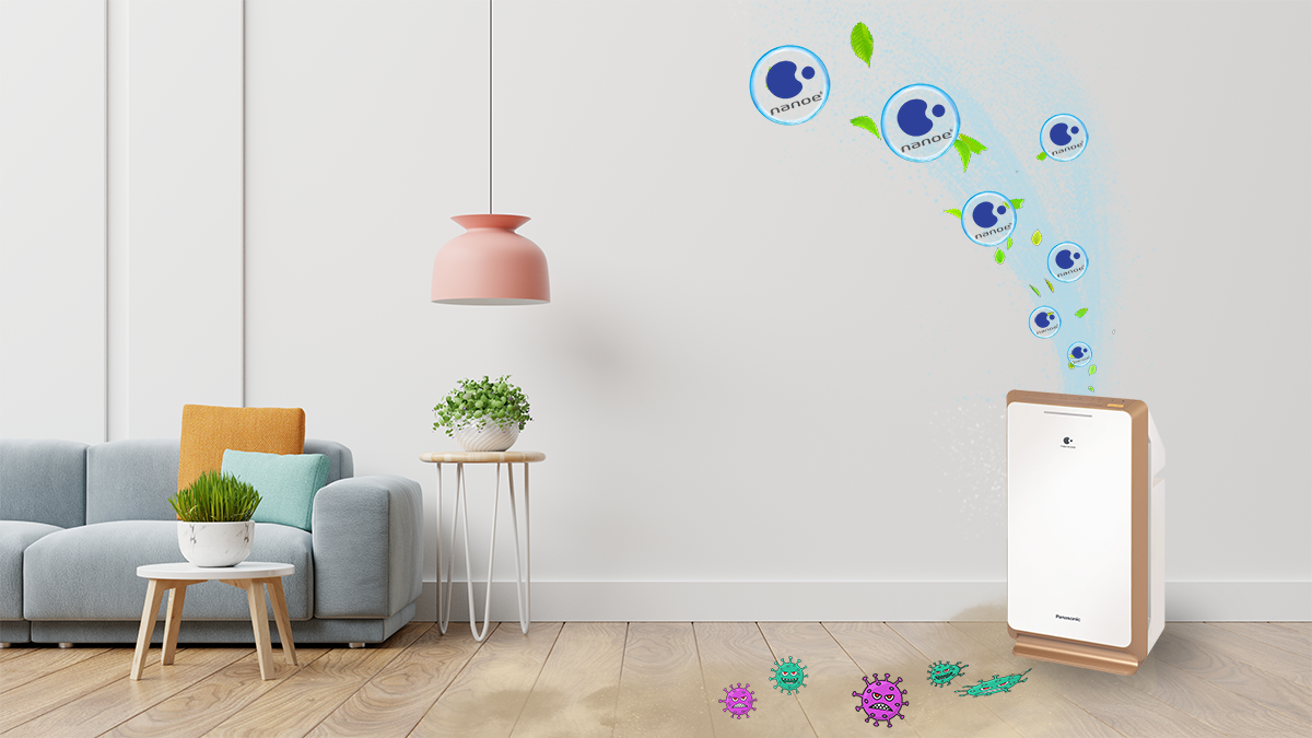 Máy lọc không khí Panasonic F-PXM55A 42m2 cảm biến siêu nhạy