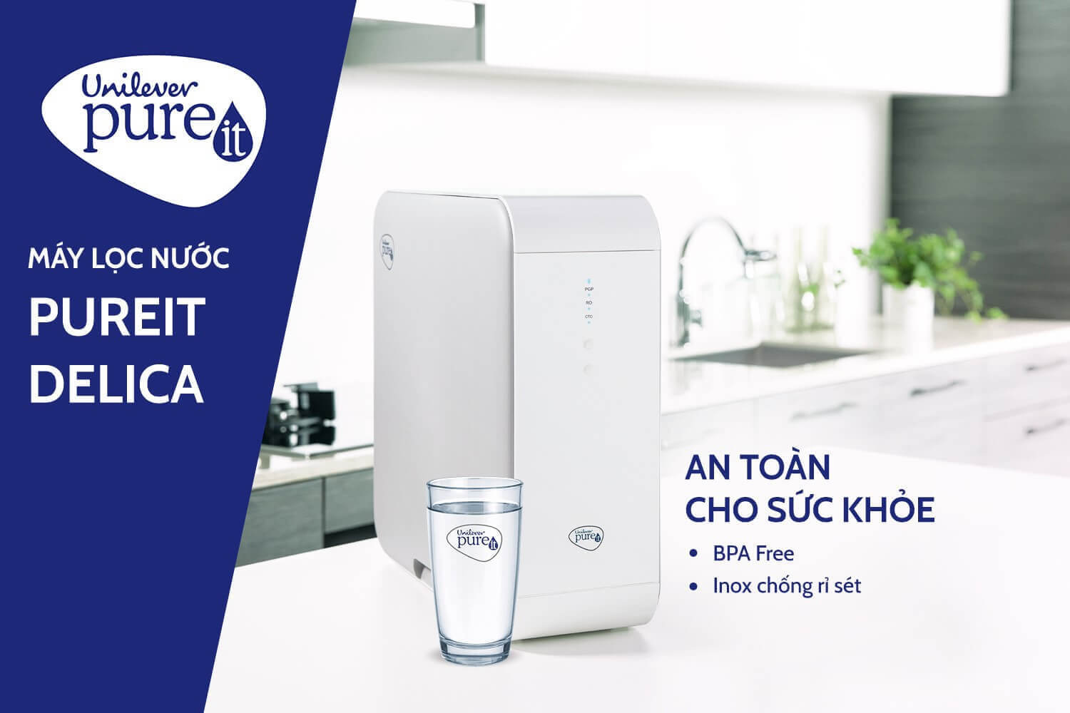 Máy lọc nước Unilever Pureit Delica