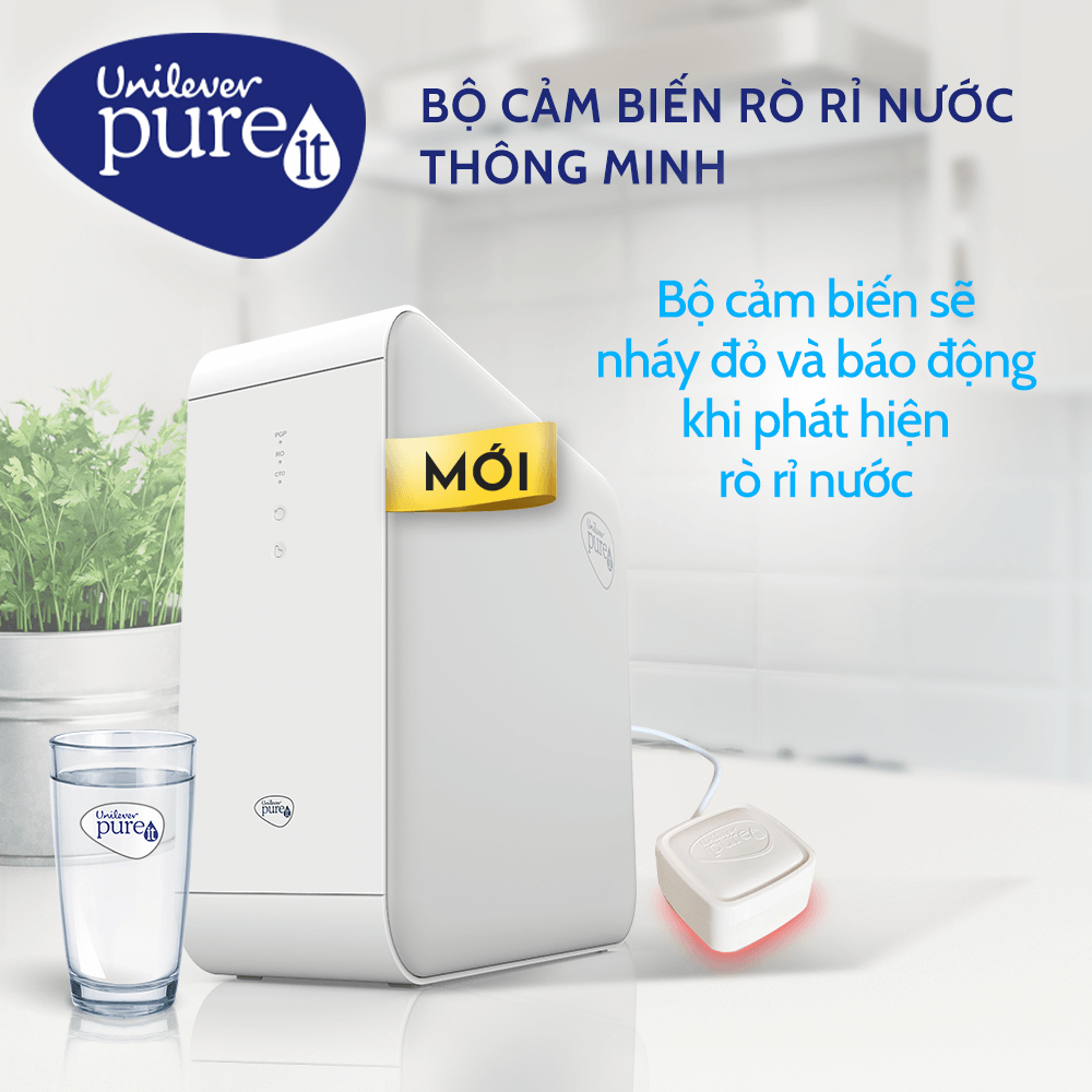 Máy lọc nước Pureit Delica sở hữu bộ cảm biến rò rỉ nước