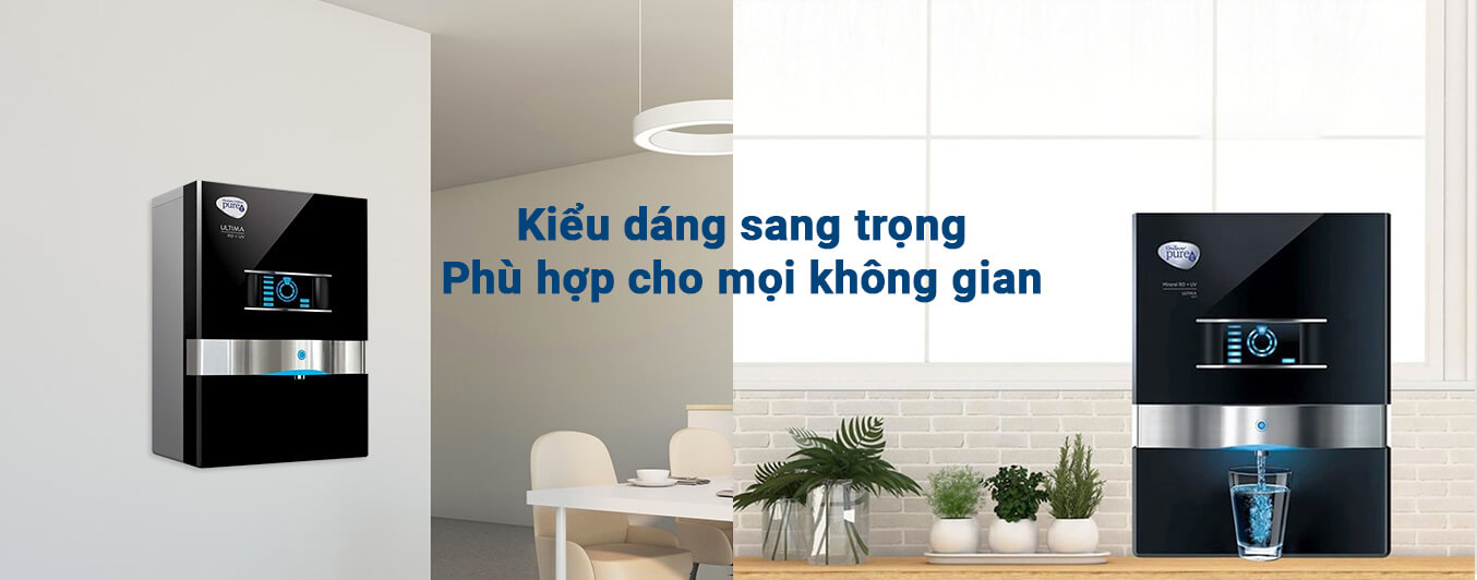 Máy lọc nước Pureit Ultima nhỏ gọn, dễ lắp đặt