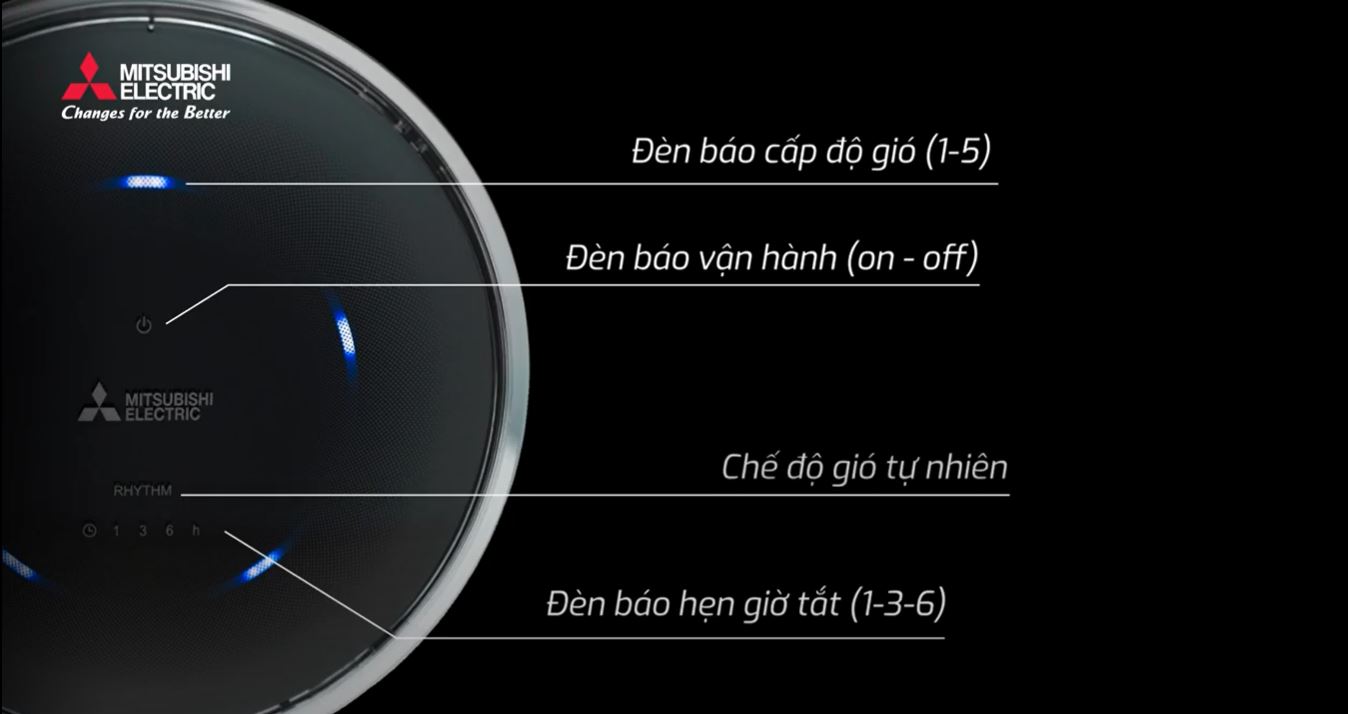 Quạt trần 4 cánh điều khiển từ xa Mitsubishi C56-RA4 ti 32cm