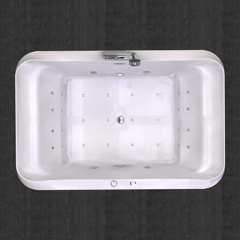 Bồn tắm đặt sàn massage 1.8m gồm vòi MOWOEN MW8123-180.2MS