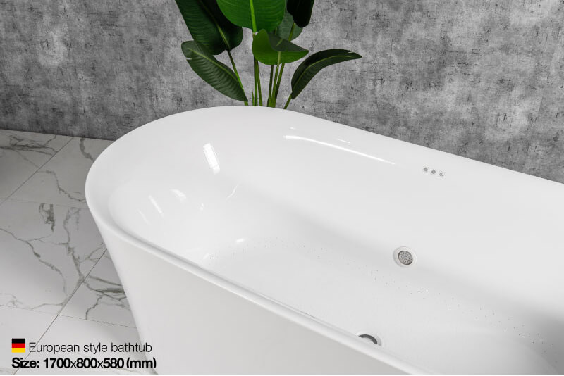 Bồn tắm đặt sàn massage 1.7m MOWOEN MW8229-170.MS